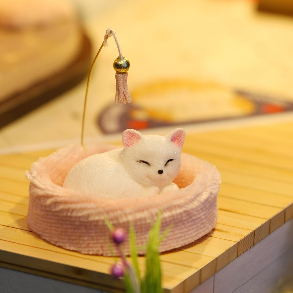 

Кукольный дом Cat Cafe Mini DIY Маленький набор для изготовления игрушек для комнаты, украшение для домашней спальни с мебелью, деревянный Cr