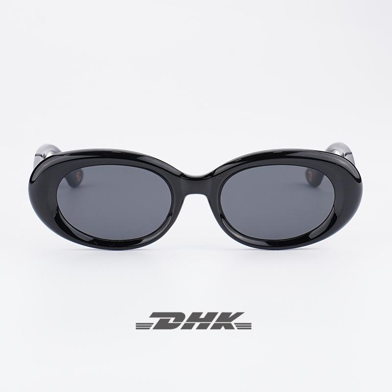 Women's Oval Cat Eye Polarized Sunglasses, UV Protection, 2535, Enhances Facial Features, High-End Look
