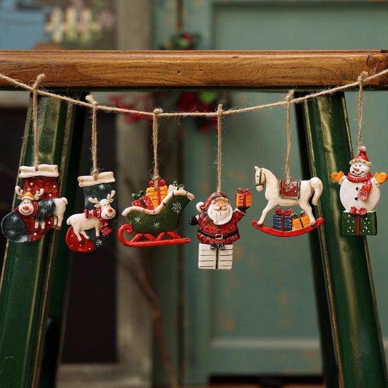 Niedliche Weihnachtsbaum-Anhänger Engel Schneemann Puppe Weihnachtsmann Hängeanhänger Weihnachtsbaum Party Geschenk Anhänger Auto Hängedekor