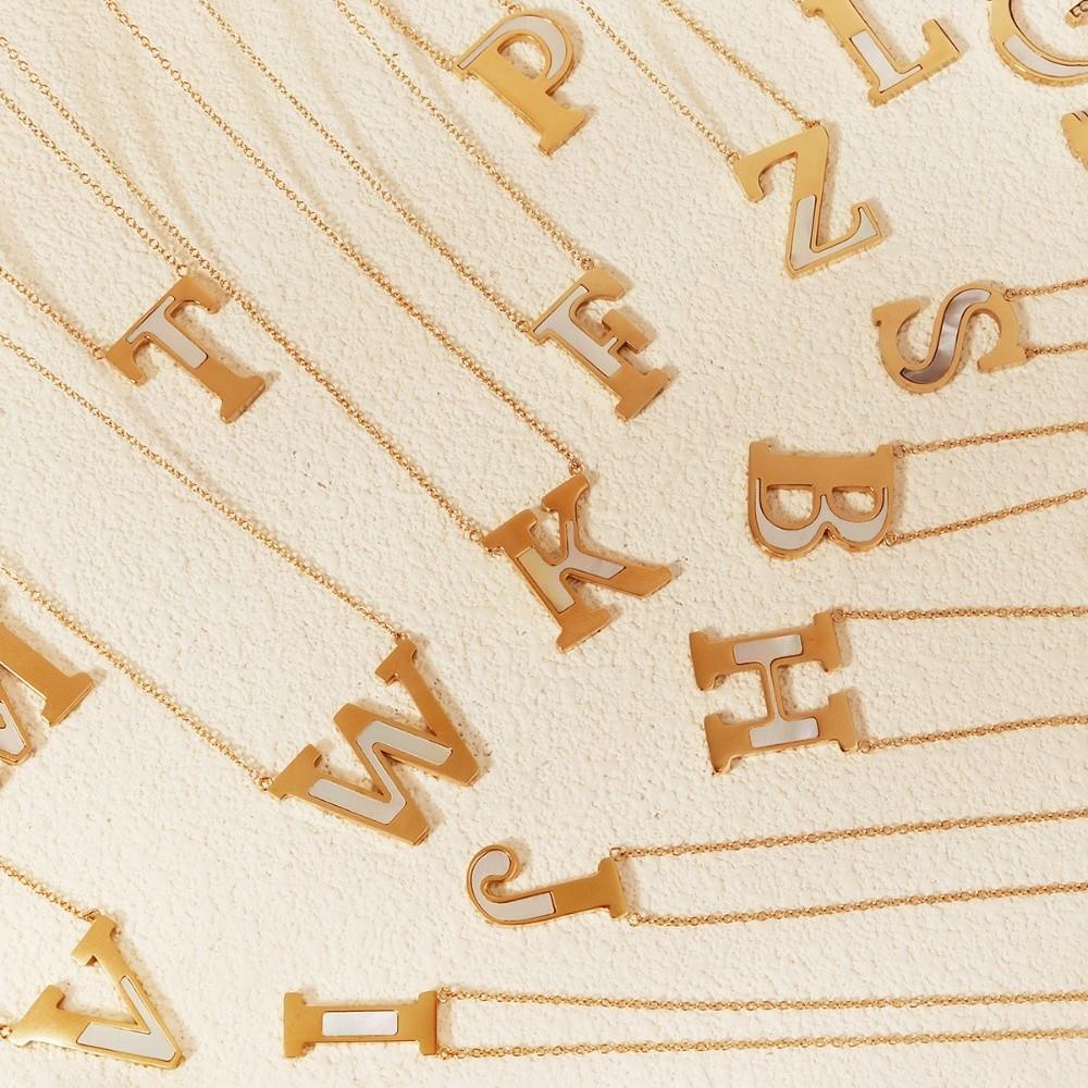 

Letter A to Z Uppercase Pendant Necklace Combination Name Letter DIY Choker Decor Letter P