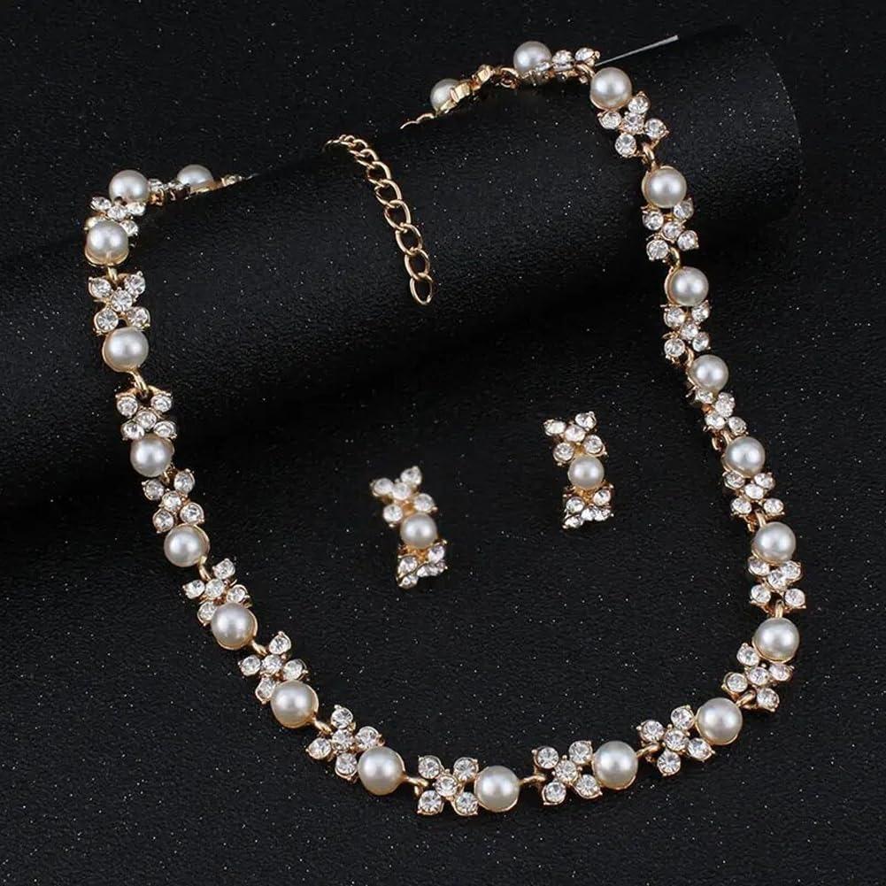 Necklace Jewellery Set for Women Latest Stylish Design Fancy Pearl Choker