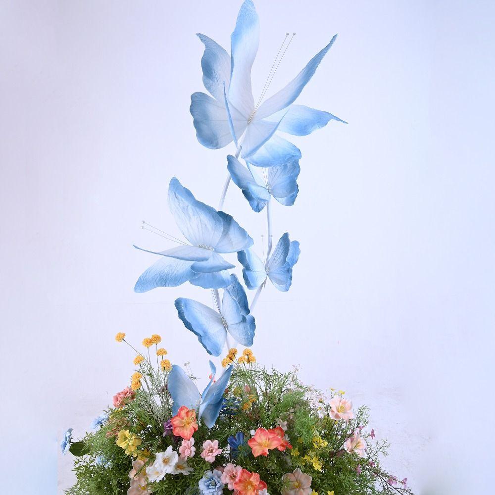 Paper Big Simulated Butterfly 3D Butterfly Flower Head  Large Scale Event