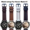 22mm Leather Straps Watchband For Honor Watch 6 / For Honor 5 Ultra Magic Watch 2 For HONOR Watch GS 3/GS Pro Wristband Bracelet