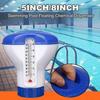 Floating 5-inch Chlorine Dispenser with Thermometer for Hot Tub Swimming Pool Spa Water Parks, Floater Indoor and Outdoor Safe & Odorless