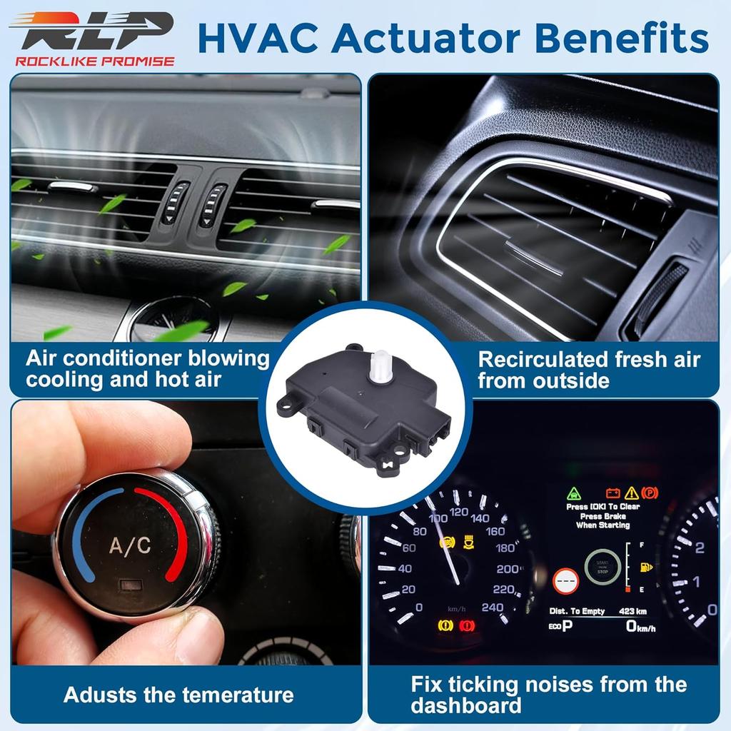 604-029 HVAC Air Door Actuator Heater Blend Door Levers Compatible With Chrysler 200 Dodge Durango Journey Jeep Compass Patriot Wrangler RAM