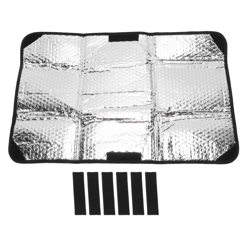 RV Door Window Shade Foldable RV Blackout Window Cover Privacy Protecting Hook and Loop Fastener Water Proof 25.2x16.1in