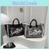 Borsa Oversize Stampa Leopardo Casual a Spalla/Manico per Uso Quotidiano