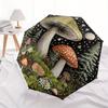 1pc Mystical Forest Mushroom Garden Umbrella with Plastic Handle,Suitable for All Seasons Home Travel Outdoor UmbrellaB1666