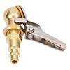 Brass   Chuck Closed   Tire Inflation Nozzle Chuck and Fitting 1Celsius4 Inch FNPT Thread
