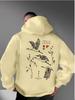 Tokyo Japan Crane Hoodie Unisex Men Women Japanese Bird Red Sun Graphic Back Print Minimalist Casual Streetwear Pullover