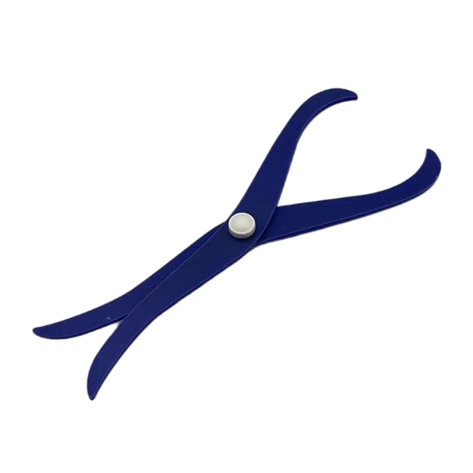 

8 Акриловый штангенциркуль с изогнутыми ножками Инструмент для измерения глины Керамический инструмент для лепки глиняной скульптуры синий