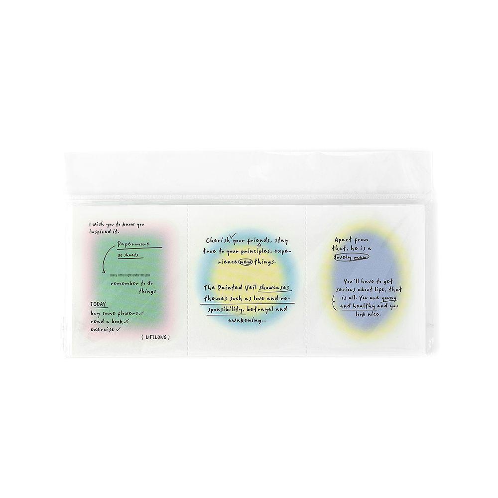 PaperMore Gradient Three-Piece Sticky Note Set - Daily Style for Journaling & Messages