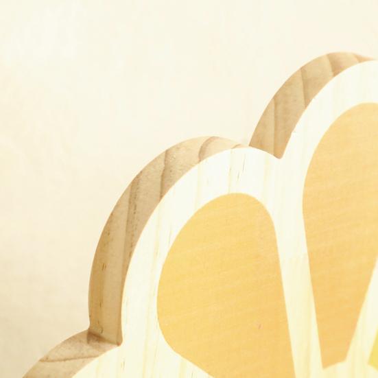 Yousheng Decorative Floating Shelf Flower Shape Wall Shelf Wooden Wall Plant Holder Crystal Display Shelf for Figurines Home Decorations Storage