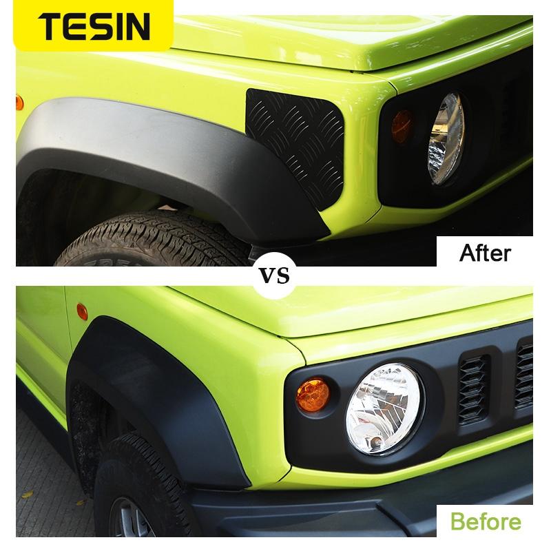 TESIN Car Fața Spate Aripa Frunze Placă Decorativă Husa pentru Suzuki Jimny JB64 JB74 2022 2023 Exterior