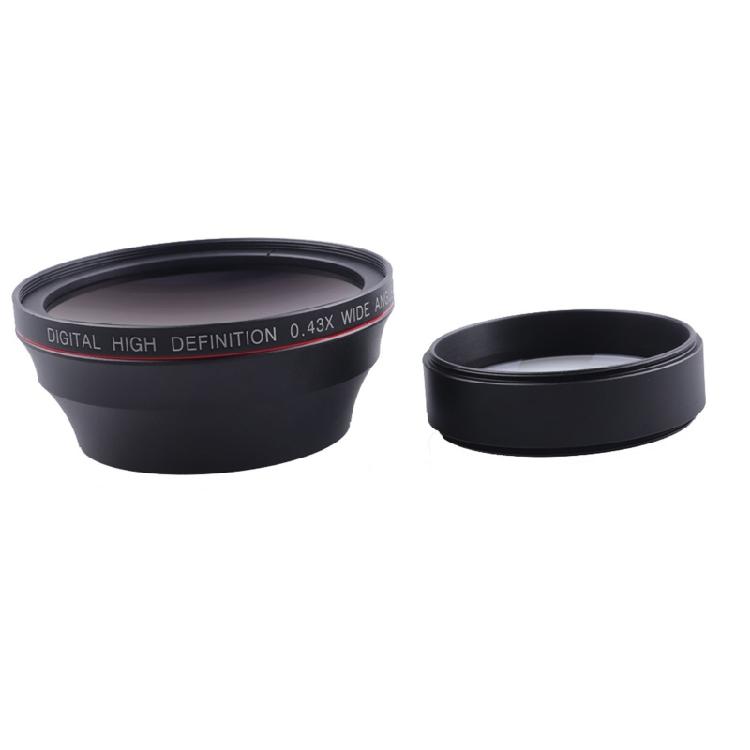 49/52/55/58mm Professional Wide Angle Lens Macro Portion 0.43x for Photography