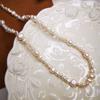 S925 sterling silver natural freshwater irregular pearl necklace - women's french fashion beaded choker