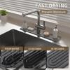 A95I-Water Absorbing Faucet Mat For Kitchen Sink Splash Guard For Bathroom Faucet Drying Sink Protector Quick Dry