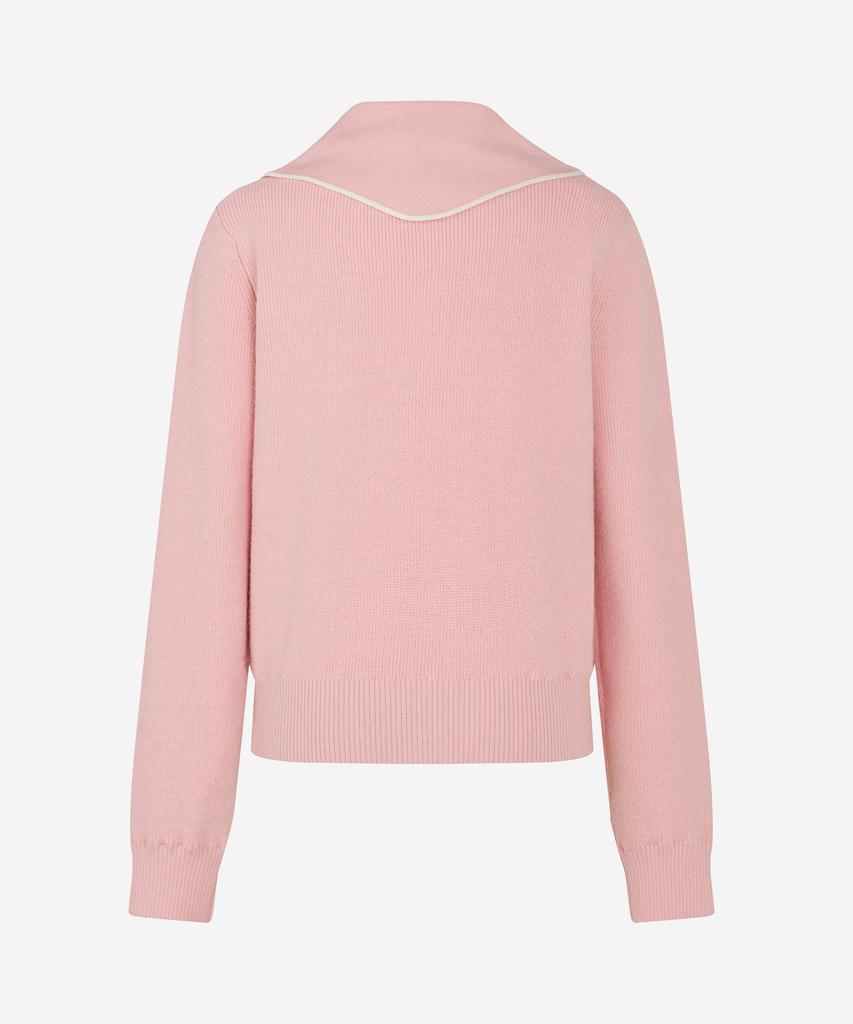 LORDLOAR Muffler Pullover Windproof Knit Pink