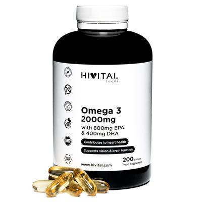 Omega-3 2000 mg | 200 Perlen für mehr als 3 Monate
