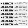 ABS Car Rear Trunk Letters Badge Emblem Sticker For BMW 4 Series 420i 425i 428i 430i 435i 440i 450i F30 F32 F33 F36 G26 G22