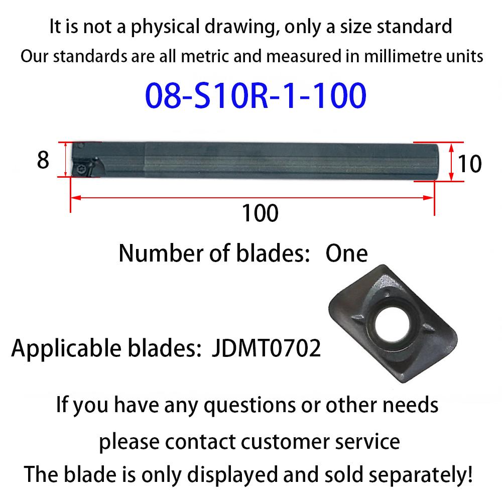 

DMIX ASM07 Milling cutters for metal JDMT070204 JDMT070208 Carbide Insert Multi-flute edge diameter end mill lathe tool 08-S10R-1-100