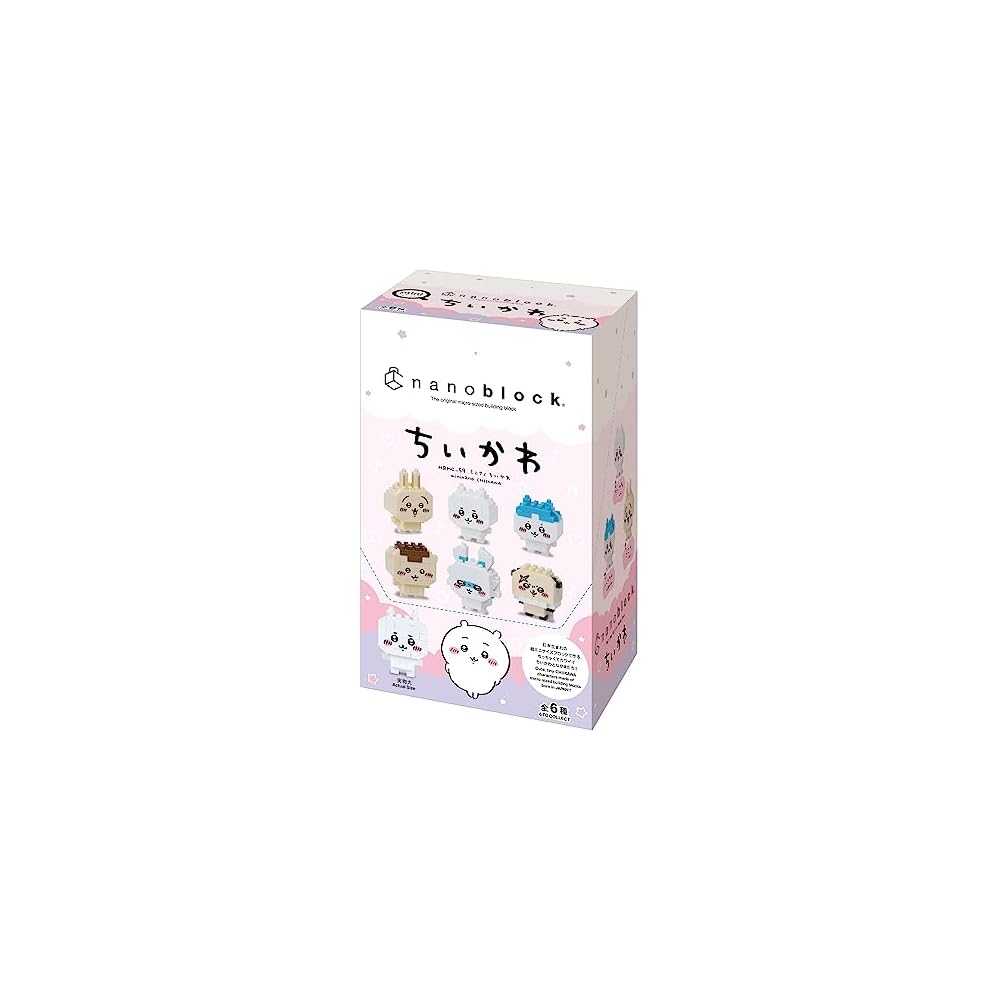 Kawada Nano Block Mini Nano Chikawa 1 Box of 6 Pieces Assorted Designs Building Blocks