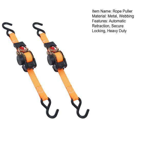 1/2 Peças Cintas de Catraca Retráteis Cinta Pesada com Trava de Catraca Automática de Rebobinamento Seguro Rebobinamento Automático com Um Clique