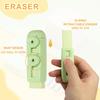 PATIKIL Retractable Large with Plastic for Cyan Color 8-Pack Erasers, Push-Pull Erasers, Cute, Soft, Size, Sleeve, Sketching, Painting, Artists,