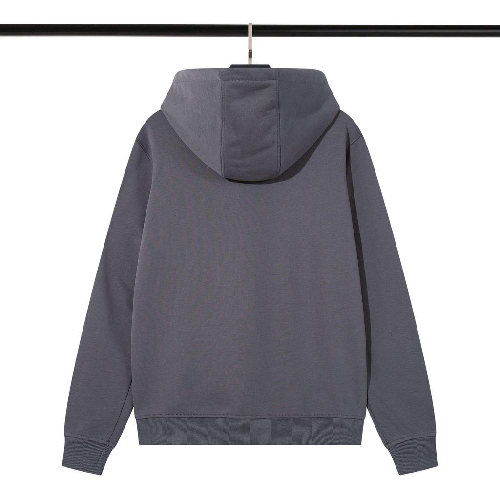 Einfarbiges Kapuzen-Sweatshirt mit Abzeichen - Island Tide Version