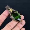 Chrome Diopside Handmade Gemstone Pendant, 999 Copper Wire Wrapped Pendant, Unique Design Jewelry Pendant