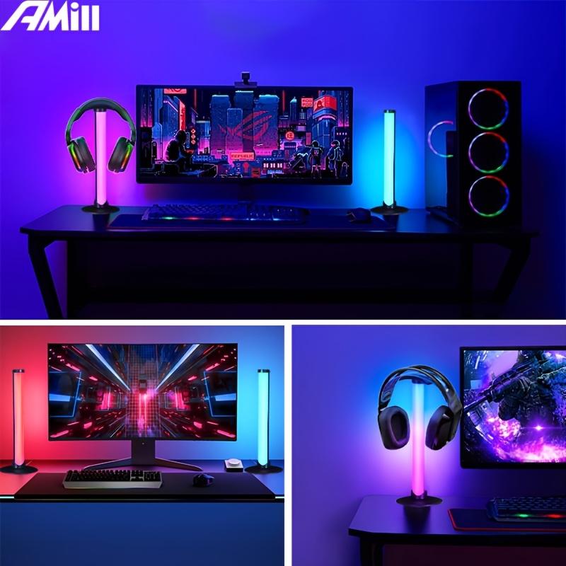 RGB Intelligent E-sports Atmosphere Light, Headphone Stand Office Desk Accessory, with 1 Headphone Stand, RGB Lighting Mode