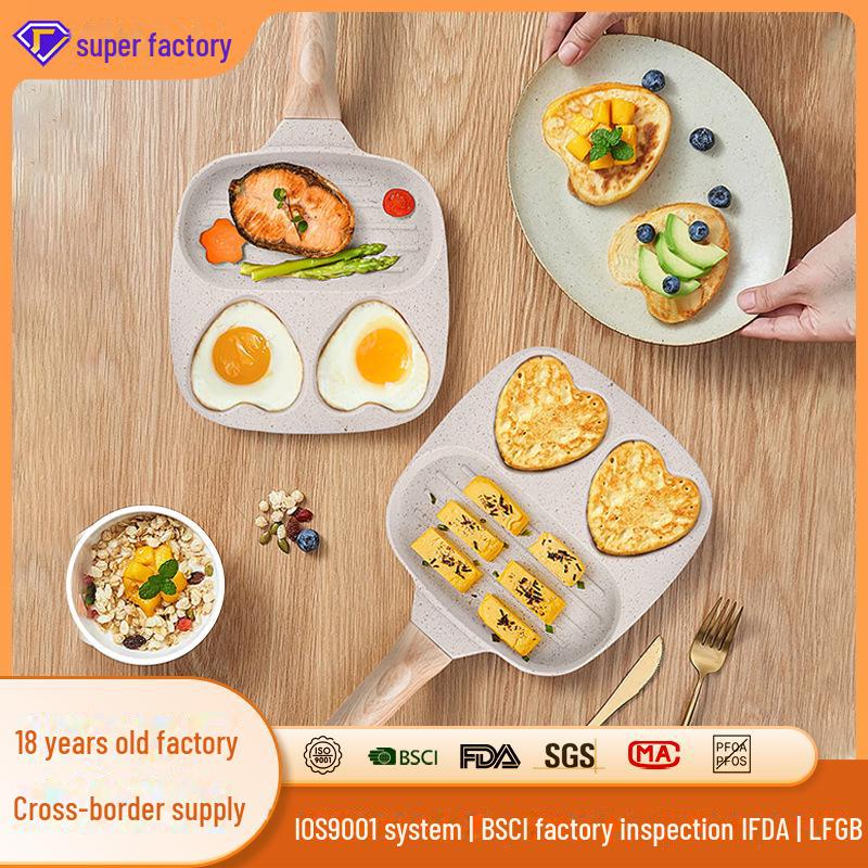 

Medical Stone Non-stick Pan: Cross-border Bestseller for Egg Hearts, Hamburgers, and More on Induction Cookers. steak pan; 20cm чёрный