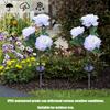 LED Ground Light 3 Heads Simulation Flower Lawn Atmosphere Light for Home Garden