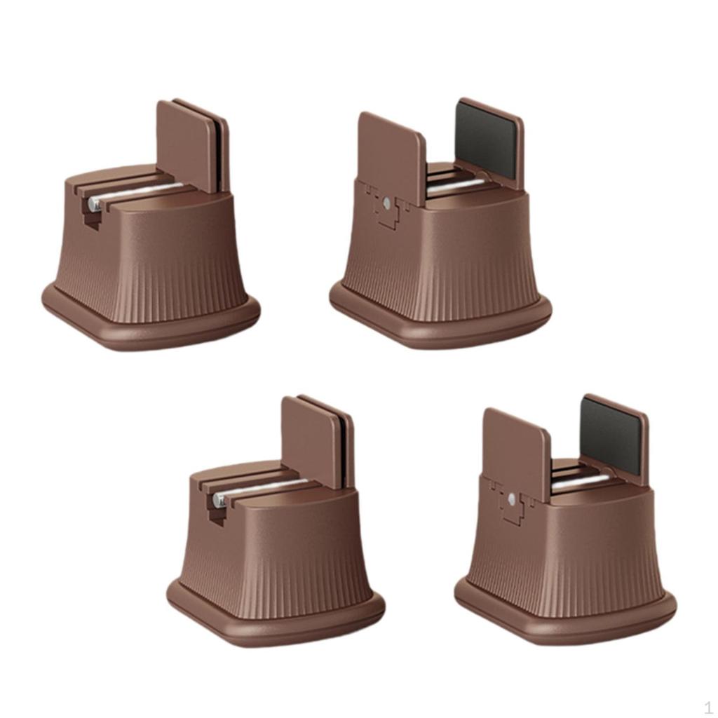 4 Bucăți Picior de Pat Mobilier cu Înălțime Tasier