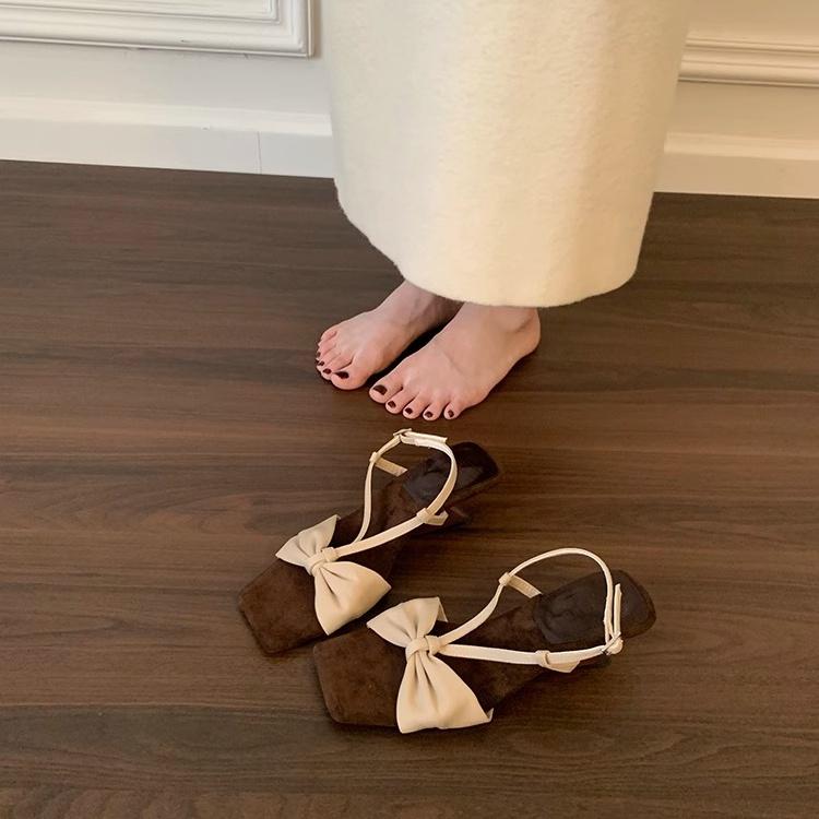 Fashion High Heel Sandal for Women Open Toe Female Shoe Clogs Wedge 2025 Summer High-heeled Peep Gladiator Girls New Square Fashion Plat