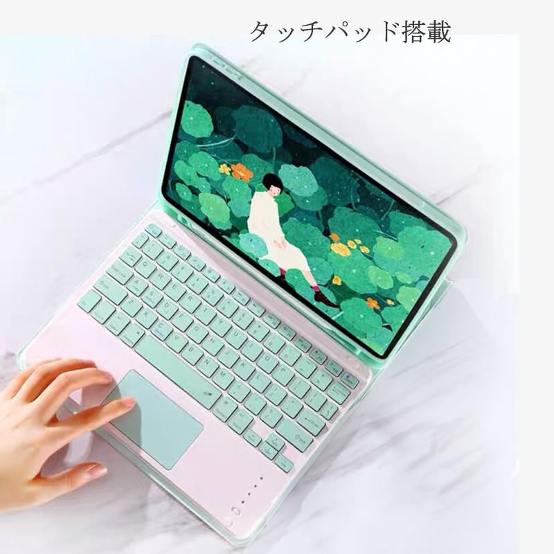 IPad Air M2 2025 Tastatur Kompatibel mit iPad Air mit Apple Pencil Ständer und Voll Pink 11-Zoll 2024/M3 Hülle, 4/Air 5, Touchpad, Aufbewahrung, Funktion,