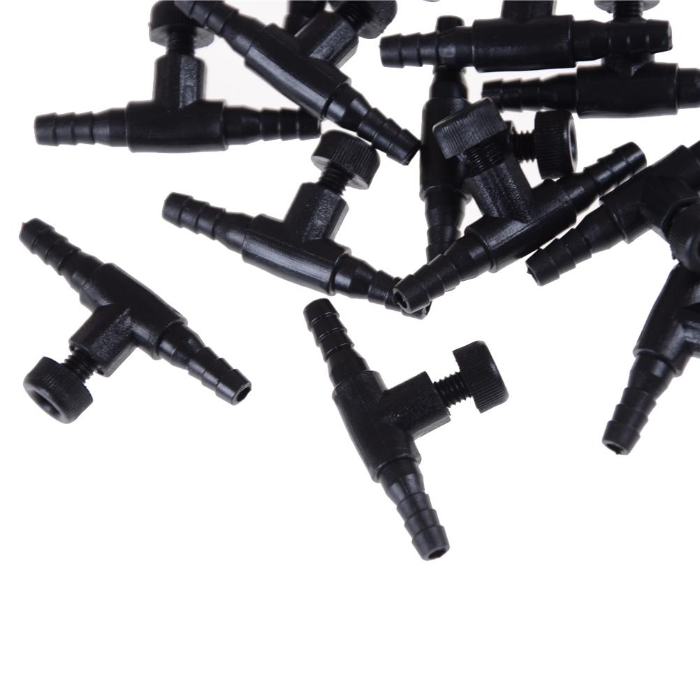 NEW 20Pcs 4mm Aquarium Fish Tank Adjust Air Line Tubing Volume Flow Control Valves Best Quality