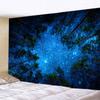 Home Decor Forest Night Ceiling Forest Tapestry Wall Hanging Psychedelic Tree and Moon Fabric Tapestry Tapiz