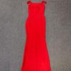 Elegant Rhinestone Slim Fit Evening Dress - European & American Style