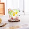 Creative Strawberry Embossed Glass Mug