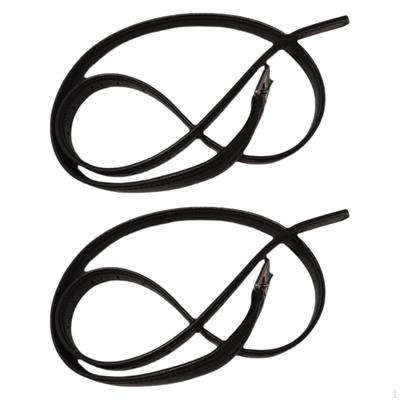 2 Pieces English Stirrup Leathers Equestrian Gear Horse Riding Equipment with Buckles