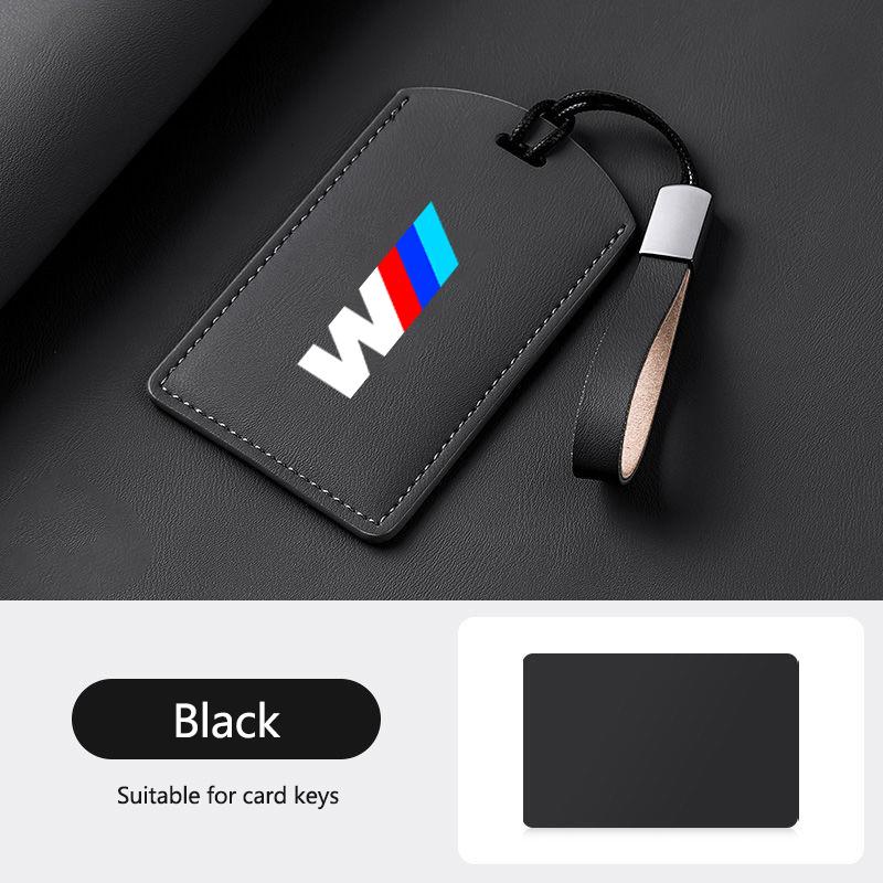 BBIV3 Leather M-Styling Car Smart NFC Card Key Case Cover Shell For BMW M3 M5 M4 Series X1 X3 X5 X6 X7 535le Keychain Auto Accessories