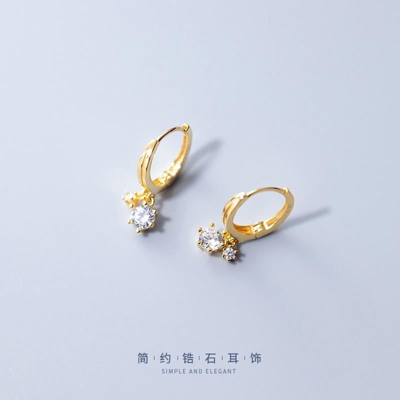 925 Sterling Silver Zircon Engagement Earrings For Women Luxury Jewelry Engagement Accessories Jewellery Prevent Allergies