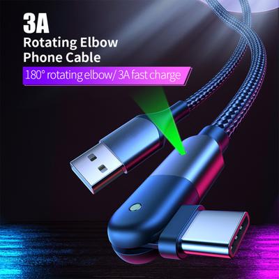 100W/60W Fast Charging Double Head TYPE-C Mobile Phone PD Rotating Data Cable
