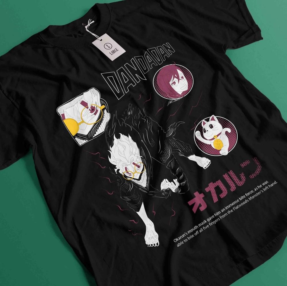 

Dan Da Dan T-Shirt Okarun Shirt Momo Ayase Tshirt Ken Tee Turbo Jin Aira Seiko 4XL