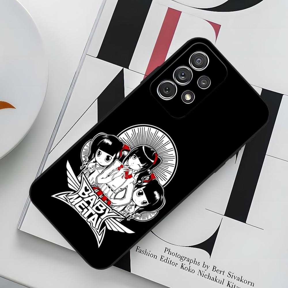 B-BABYMETAL R-Rock Band Phone Case for Sumsung Galaxy S24 S23 S22 S21 S20 A24 A34 N20 M54 A54 A53 Fe Plus Ultra Black Soft Cover