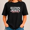 Elton John Rock In Rio 2026 Tshirt Unisex Oversized Shortsleeve Tee Retro Rock Concert Casual Streetwear Fan Gift Tops