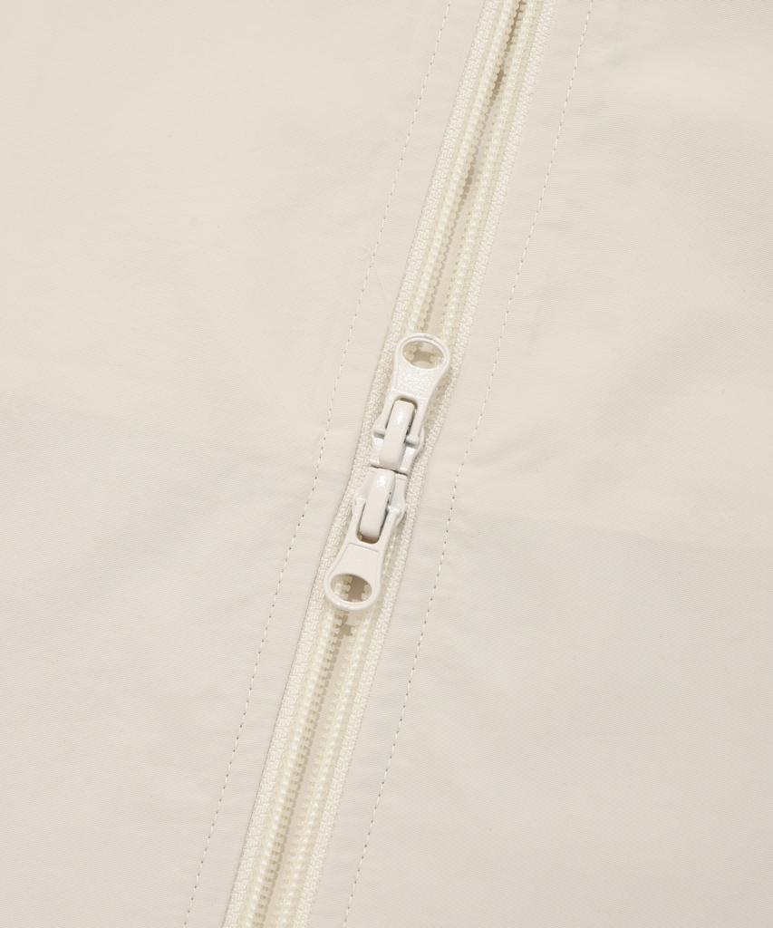 Physical Department Color Block Mesh Hoodie Track Jacket Ivory
