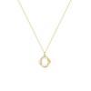 Fashion Cross Rotating 925 Sterling Silver Pendant Chain 14k Gold Plated Necklace Gold Necklace for Women Fine Jewelry