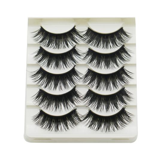 5 пар красивых длинных толстых ресниц накладные перекрестные ресницы инструмент для макияжа
